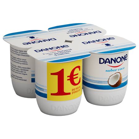 Yogur Danone pack 4 coco