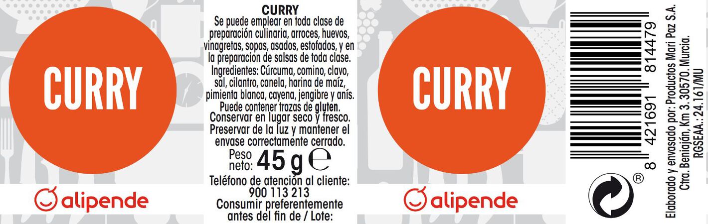 Curry Alipende 45g