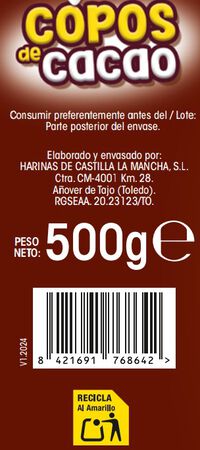 Cereales Alipende 500g copos de cacao