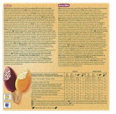 Helado mini solero frigo con mezcla exotic y berry bliss 6 unidades