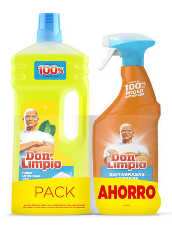 Limpiahogar spray Don Limpio 720ml cocina+Don Limpio limón