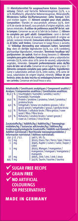 Comida húmeda de carne para gatos poesie Vitakraft 510g 6uds