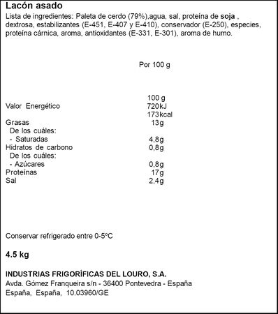 Lote:250gr Lacón castañas+250gr Queso cremosiño