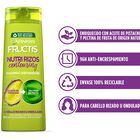 Champú fortificante Fructis 360ml nutri-rizo para cabello rizado