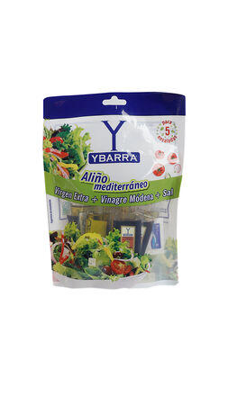 Aceite de Virgen Extra 5 blister de 10 ml + Vinagre de Modena 5 blister de 10 ml + Sal 5 sobres de 1 g