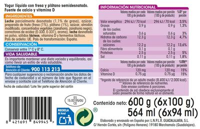 Petit líquido Alipende pack 6 fresa y plátano