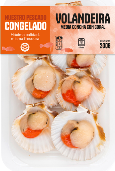 Carne de volandeira limpia con coral 250g