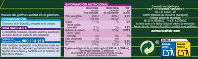 Huevos de gallinas criadas con ma&iacute;z sueltas en el gallinero Alipende 12u "clase m-l"