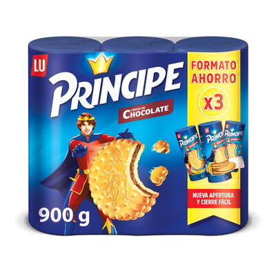 Galleta de chocolate Pr&iacute;ncipe pack-3