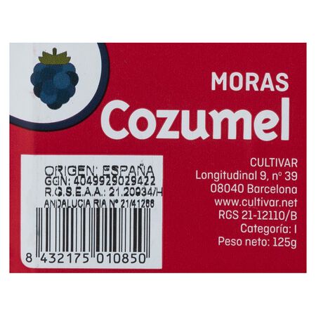 Moras bandeja 125g