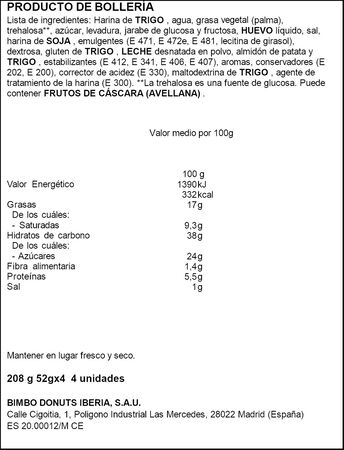 Donuts pack 4 glacé