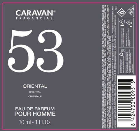 Eau de toilette Caravan hombre 30ml nº53