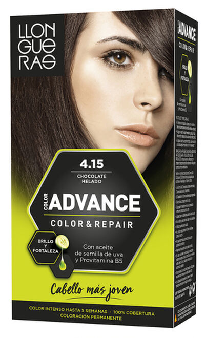 Tinte de cabello Llongueras Color Advance nº 4.15 choco helado