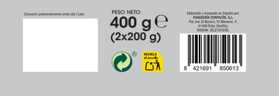 Regañas Alipende 200g pack 2 con aceite de oliva
