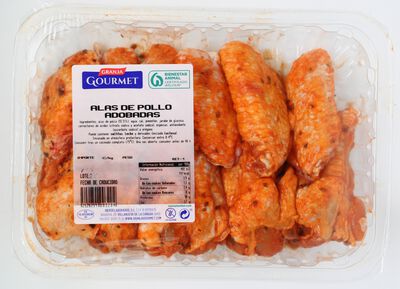 Alas de pollo adobadas Granja Gourmet 500g aproximadamente