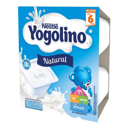 Postre Nestlé Yogolino natural desde 6meses pack 4