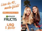Champú fortificante Fructis 380ml liso&brillo