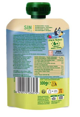 Alimentaci&oacute;n infantil Pouch Hero Solo 100g Fresa-pl&aacute;tano