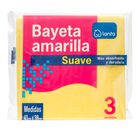 Bayeta Lanta 3 uds suave amarilla multiusos