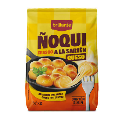 &Ntilde;oqui frescos a la sart&eacute;n con queso Brillante 300g