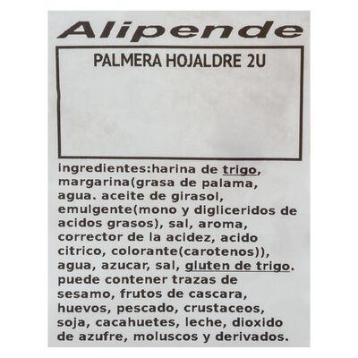 Palmera de hojaldre 2 uds