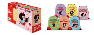 3 tabletas de Chocolate Nestlé Extrafino + 1 Mochila Mafalda 334g
