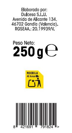 Bizcocho cortadillo Alipende ba&ntilde;o cacao 250g