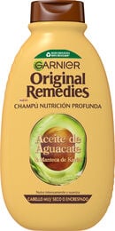 Champú nutricion profunda Garnier Original Remedies 400ml aceite de aguacate