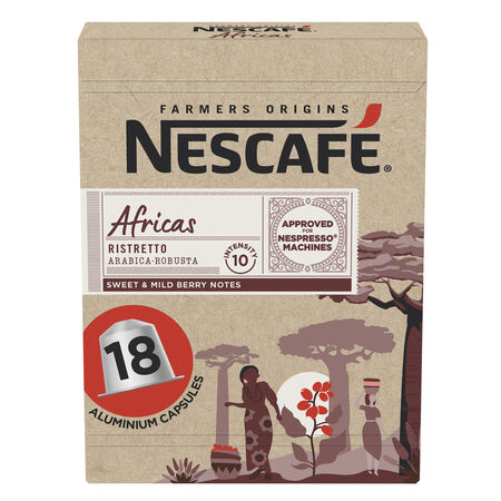 Café ristretto Africas Nescafé 18 caps