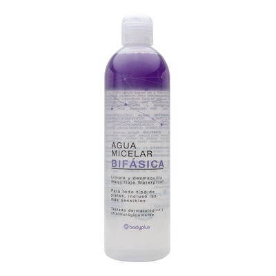 Agua micelar Bodyplus 400ml bif&aacute;sico