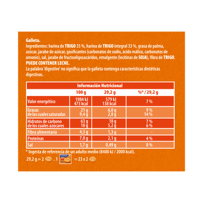 Galleta digestive Fontaneda 700g