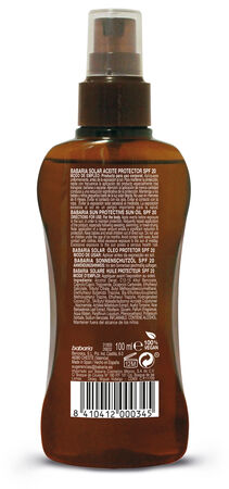 Aceite protector SPF 20 Babaria Protección media