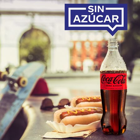 Refresco cola Coca-Cola botella 50cl zero