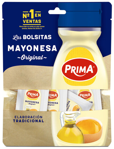 Mayonesa 12 bolsas individuales Prima 120g