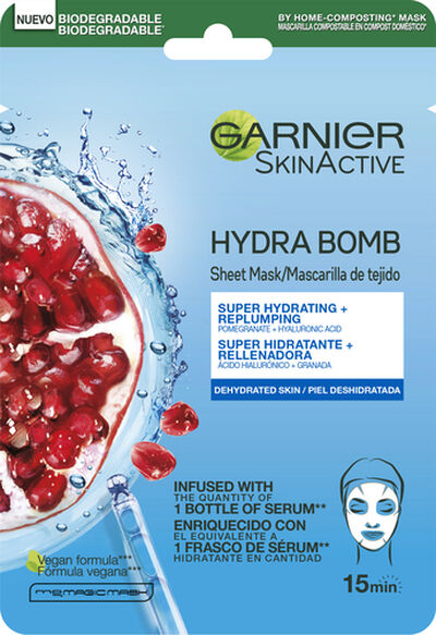 Mascarilla facial Garnier 28gr hydra bomb