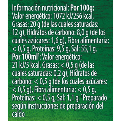 Caldo doble en pastillas s/gluten s/lactosa Knorr 2-4p