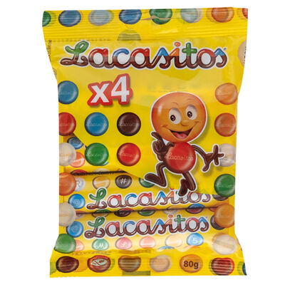 Grageas de chocolate Lacasitos tubo 4u