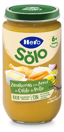 Tarro Hero Solo zanahoria-arroz en caldo 235g