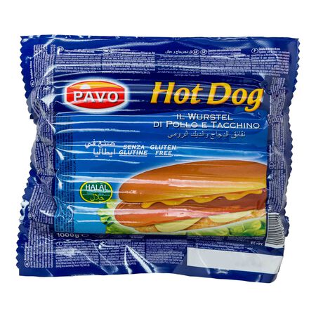 Salchichas pavo y pollo Pavo Hot Dog 1kg