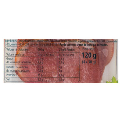 Lomo embuchado España pack de 30g