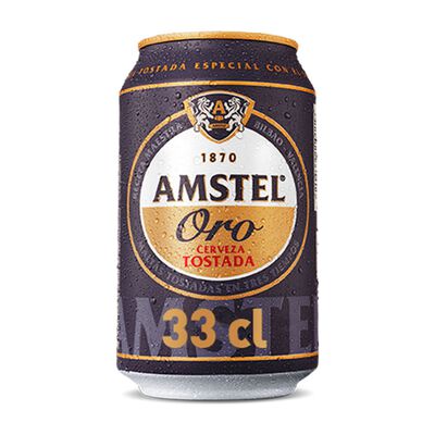 Cerveza tostada Amstel Oro lata 33cl
