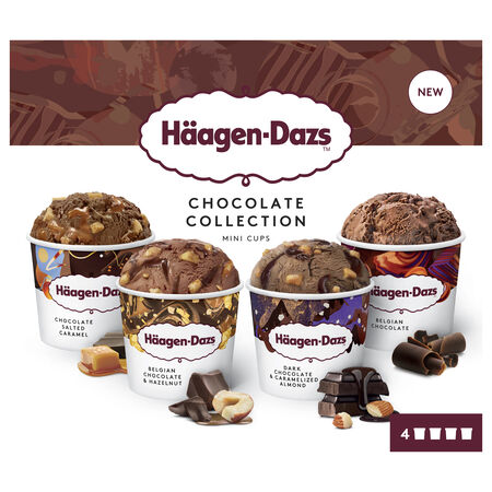 Helado Häagen-Dazs pack 4 chocolate collection