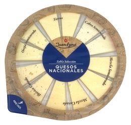 Tabla de quesos nacional clásica Juan Luna 200g (12 piezas)
