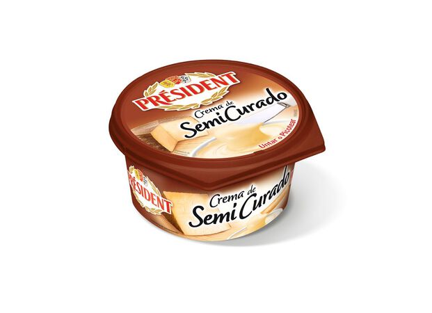 Queso crema semicurado Président 125g