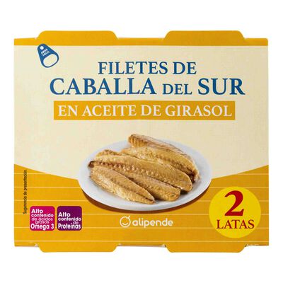 Filete de caballa Alipende pack-2 en aceite de girasol