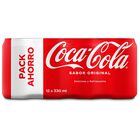 Refresco cola Coca-Cola Sabor Original lata pack 12 33cl