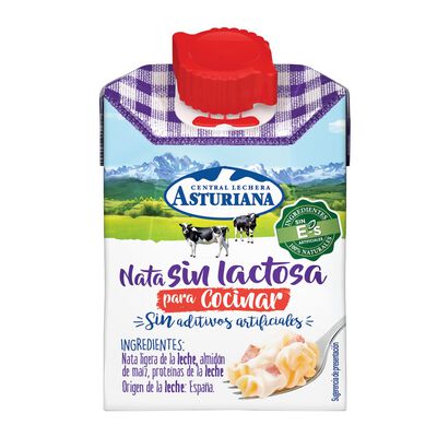 Nata para cocinar sin lactosa Asturiana 200ml