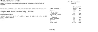 Maiz dulce en grano Bonduelle pack 3 un toque