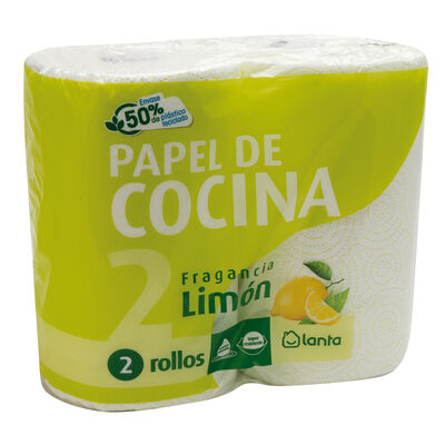 Papel de cocina Lanta 2 rollos fragancia limón