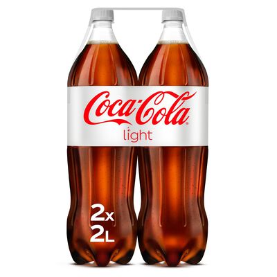 Refresco cola Coca-Cola botella 2l pack 2 light
